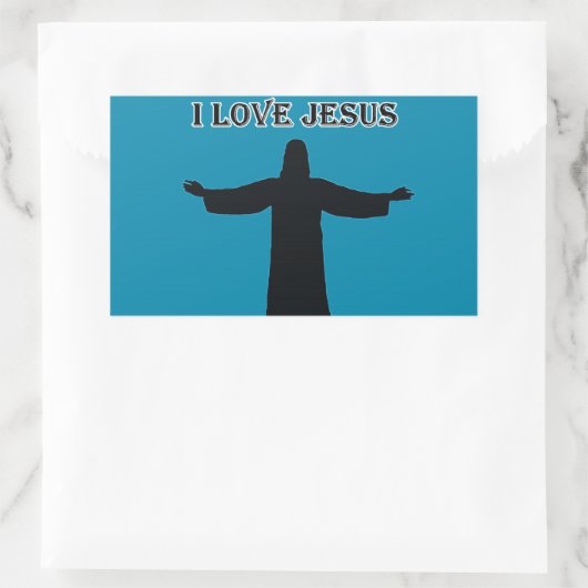 Sticker  i love jesus (Tas)