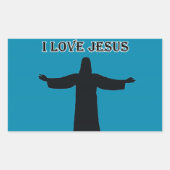 Sticker  i love jesus (Voorkant)
