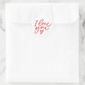 Sticker I love you in red (Tas)