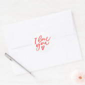 Sticker I love you in red (Envelop)