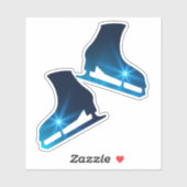 Sticker Ice schaatsen Paar Figuur Blue Star (Vel)