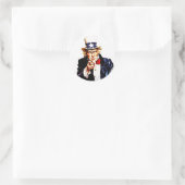 Sticker  Iconic oom Sam wil dat je je richt (Tas)