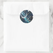 Sticker - Icy Blue Moon Phases Celestial Moon Desi (Tas)