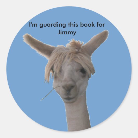 Sticker - Ik bewaak dit boek ... (Voorkant)