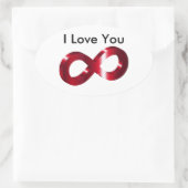 Sticker - Ik hou van je - Oneindigheid (Tas)