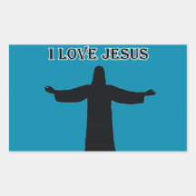 Sticker ik hou van Jezus
