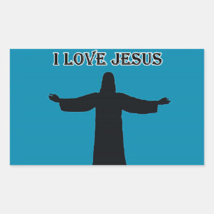 Sticker ik hou van Jezus