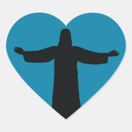 Sticker ik hou van Jezus Christus