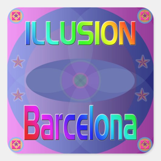 sticker "ILLUSION Barcelona"! (Voorkant)