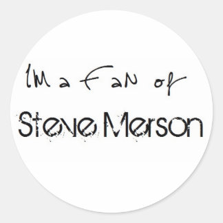 Sticker: I'm a Fan of Steve Merson Ronde Sticker