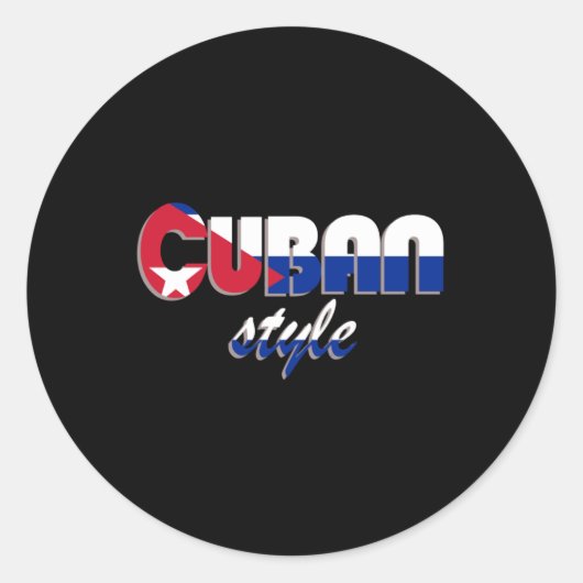 Sticker in Cubaanse stijl (Voorkant)