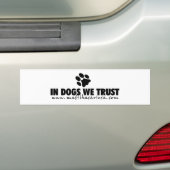 Sticker "In Dogs We Trust" (Op auto)
