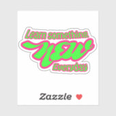 Sticker Inspirerend prijsopgave (Vel)