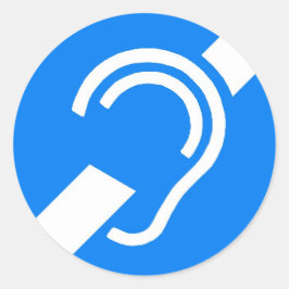 Sticker International Symbol for the Deaf