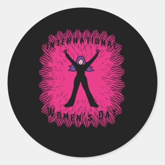 Sticker Internationale Vrouwendag (Voorkant)