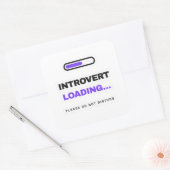 Sticker Introvert Laden Grappig (Envelop)