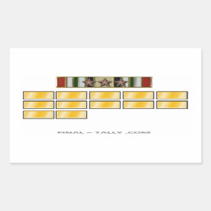 Sticker Irak 12 maanden met 3 Campaign Star