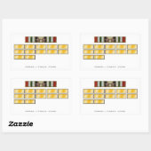 Sticker Irak 12 maanden met Campaign Star (Vel)