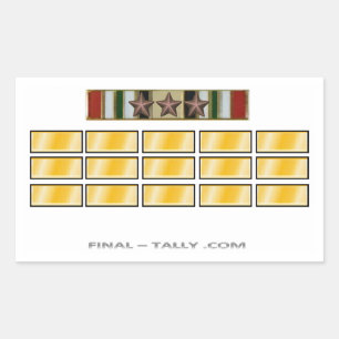 Sticker Irak 15 maand met 3 Campagnester