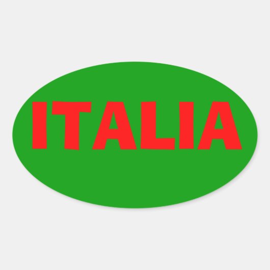 sticker "Italia" (Voorkant)