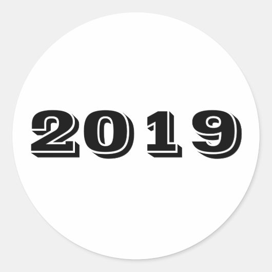 Sticker - Jaar 2019 (Voorkant)