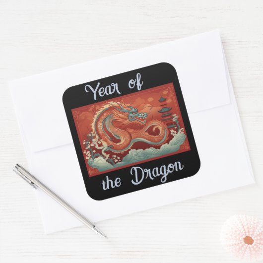 Sticker Jaar van de Draak (Envelop)