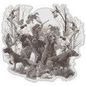 Sticker jachthonden (Voorkant)