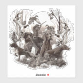 Sticker jachthonden (Vel)