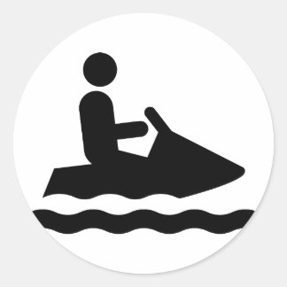Sticker Jetskiing Symbol