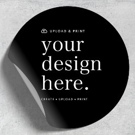 Sticker Jouw ontwerp upload 1,5" Rond