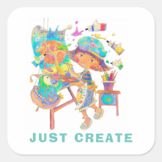Sticker "JUST CREËER"