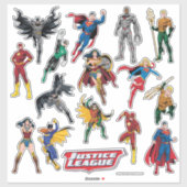 Sticker Justice League Contour Set (Vel)