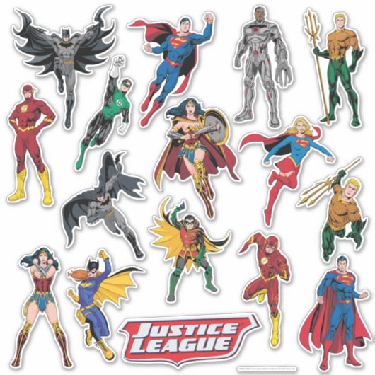Sticker Justice League Contour Set (Voorkant)