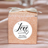 Sticker, kaars sticker, ronde sticker