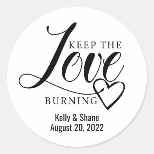 Sticker, kaars sticker, ronde sticker (Voorkant)