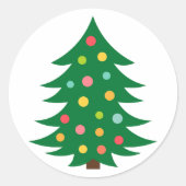 Sticker kerstboom. (Voorkant)