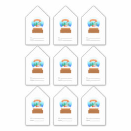 Sticker Kerstcadeau Tags Xmas Cadeaus Label