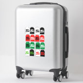 Sticker Kerstcadeau Tags Xmas Cadeaus Label (Koffer)