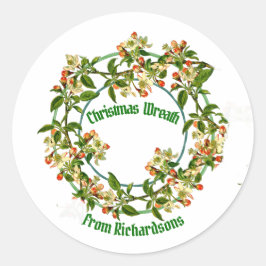 Sticker kerstfeestvieren van de kind