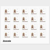 Sticker - Kersthond Pooch Cadeautags (Vel)