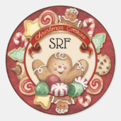 Sticker kerstkoekjes (Voorkant)
