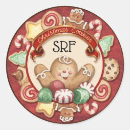 Sticker kerstkoekjes