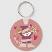 sticker Kerstman Sleutelhanger (Voorkant)