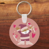 sticker Kerstman Sleutelhanger (Voorkant)