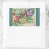 sticker kerstversieringen uit 1940 (Tas)