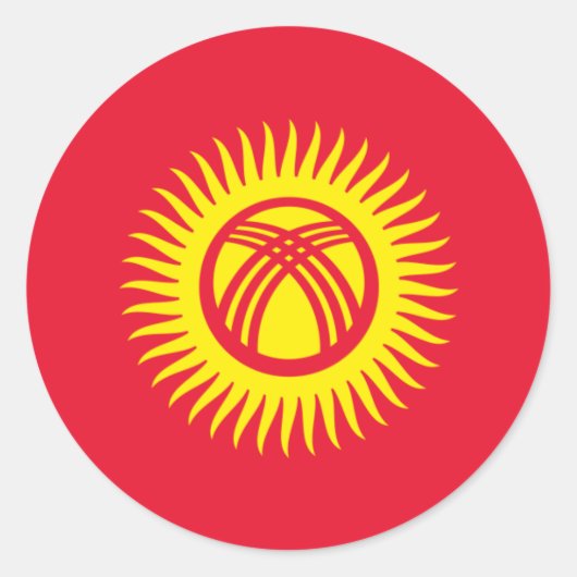 Sticker Kirgizië (Voorkant)