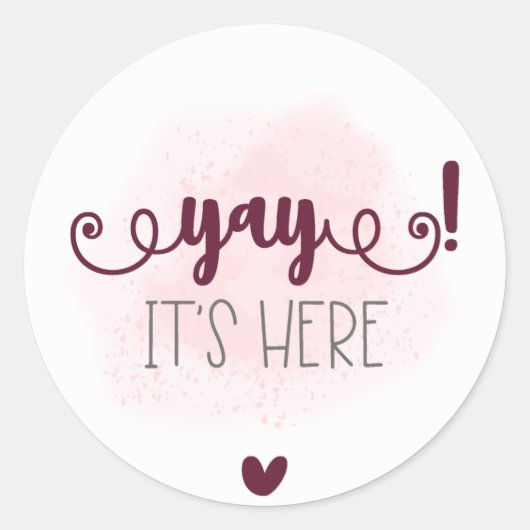 Sticker, Klassieke Ronde Stickers. Sticker (Voorkant)