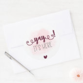 Sticker, Klassieke Ronde Stickers. Sticker (Envelop)