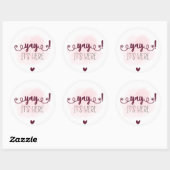 Sticker, Klassieke Ronde Stickers. Sticker (Vel)
