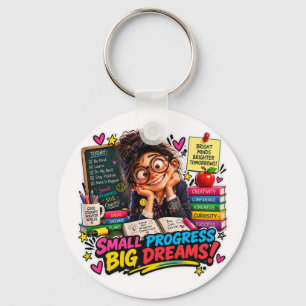 Sticker Kleine Voortgang Grote Dromen Student Sleutelhanger